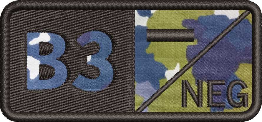 ECUSON GRUPA SANGUINA B3 NEGATIV - COMBAT AVIATIE